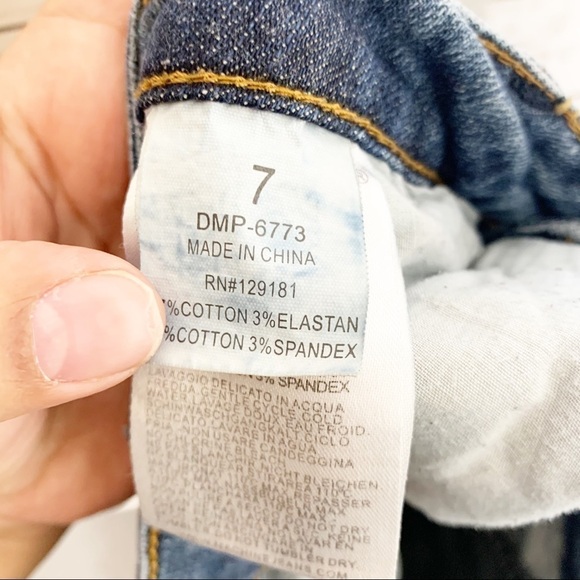 Machine Nouvelle Mode Distressed Lace Skinny Jeans Size 29 - Picture 8 of 9